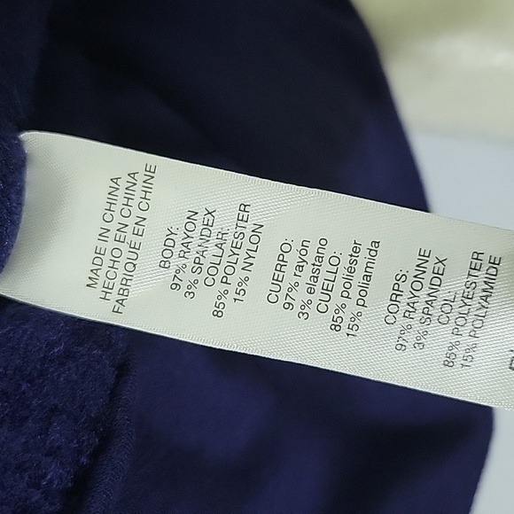 Chico's Navy CoziSoft Envelope Neck Tunic Size XL - Picture 6 of 7